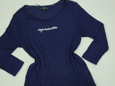czerwona bluzki z bufkami: Top Secret, Women's blouse, size S (EU 36)