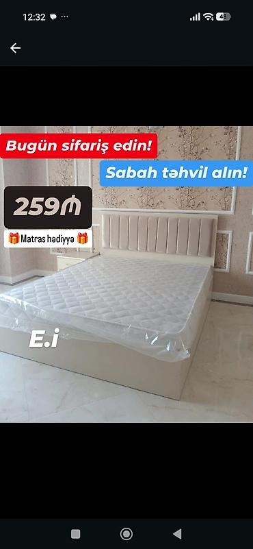 buğda arpa: Məhsul: Yumşaq başlıqlı ikinəfərlik çarpayı dəsti - Rəng: krem-bej — 1