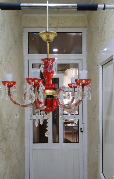 синяя лампа: Çılçıraq, 5 lampa, Xrustal