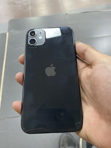 чехол на iphone 11: IPhone 11, Б/у, 64 ГБ, Jet Black, Чехол, 75 %