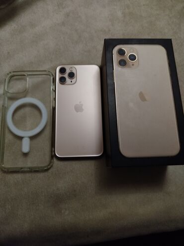 poco x7 qiymeti: IPhone 11 Pro, 64 GB, Matte Gold, Face ID, Sənədlərlə, Simsiz şarj