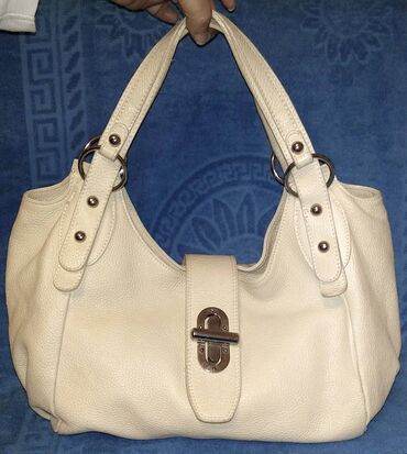 Torbe: Italijanska kožna bež torba Prelepa i prostrana italijanska troba, u — 8