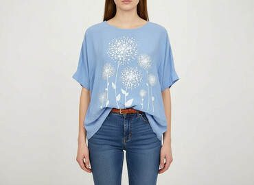 t shirty 3d print: Women's blouse, size One size