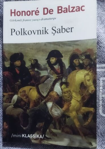 taxtanın 1 kubunun qiyməti 2021: Honore De Balzacdan Polkovnik Şaber adlı roman. Əsər Napaleon