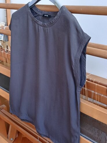 Bluze: M (EU 38), Viskoza, Jednobojni, bоја - Braon — 6