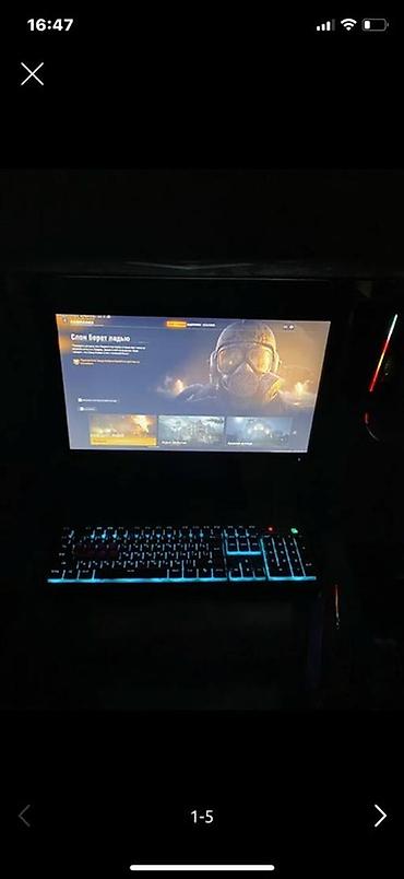 Мебельные гарнитуры: Игровой/офисный комплект: системный блок + периферия + стеклянный — 5