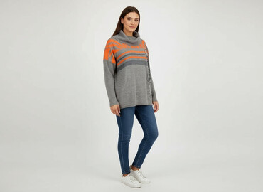 sweter z pomponami zara: Sweter damski, rozmiar L