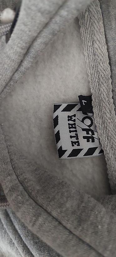 nike tech fleece: Мужская толстовка, L, Off-White, Б/у, цвет - Серый — 5