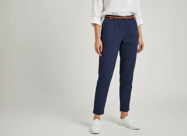 armani jeans spodnie damskie: Spodnie materiałowe damskie, rozmiar S