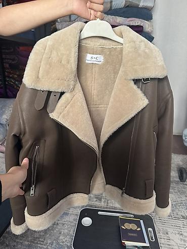 куртка аляска: Дублёнка-жакет S•C (Shang Cai Fashion) - Тип: укороченная — 1