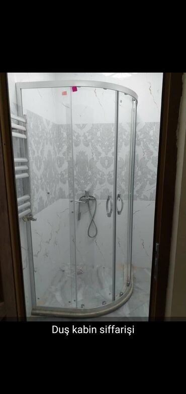 Duş kabinaları, arakəsmələr: Yeni Üstü açıq kabina, Düzbucaqlı, Ödənişli çatdırılma — 34