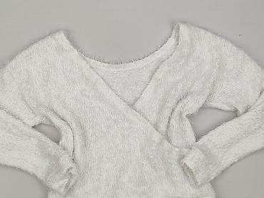 długi biały sweter: Sweter damski, rozmiar M — 1