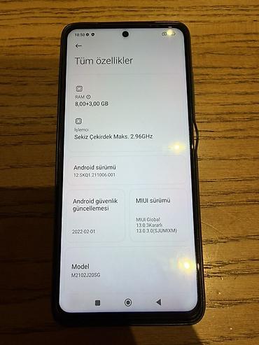 hile mobile: Poco X3, 256 GB, rəng - Göy, Sensor — 6