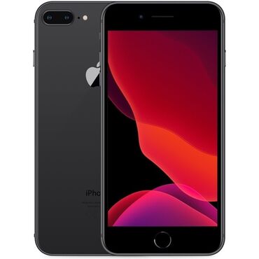 iphone 8 plus в рассрочку: IPhone 8 Plus, Б/у, 64 ГБ, Черный, Чехол, 100 %