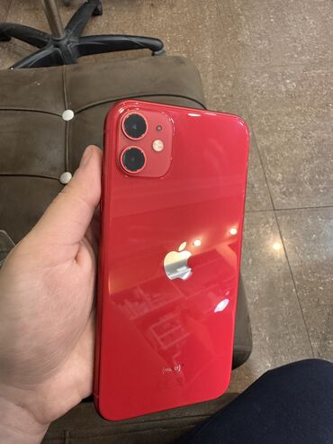 Mobil telefon və aksesuarlar: IPhone 11, Qırmızı