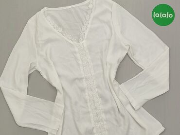 Koszule i bluzki: Bluzka, M (EU 38), stan - Bardzo dobry, wzór - Jednolity kolor, kolor - Biały