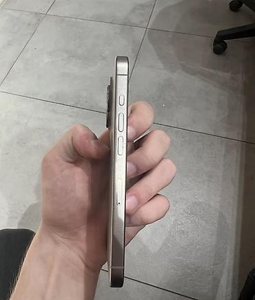 айфон з: IPhone 15 Pro, Б/у, 128 ГБ, Natural Titanium, Чехол, Коробка, 81 % — 3