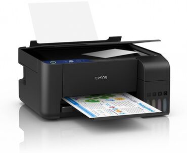 Принтеры: Epson L3210 (A4, printer, scanner, copier, 33/15ppm, 5760x1440 dpi