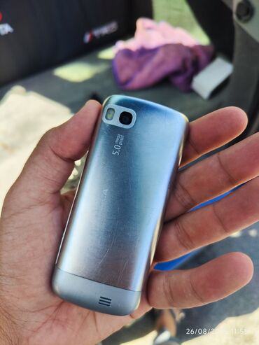 телефон айфон: Nokia C3, rəng - Boz, Düyməli