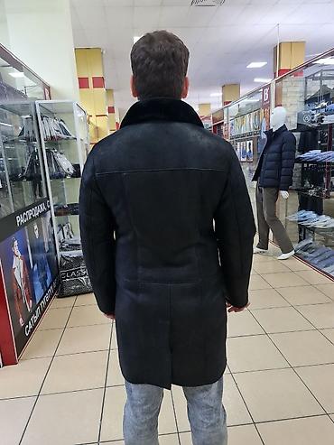 Дубленки: Мужская дублёнка из натуральной овчины - Цвет: глубокий чёрный. - — 7