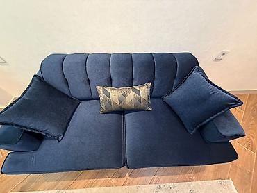 ag qara sekiller instagram: Məhsul: İki nəfərlik yumşaq divan - Rəng: Tünd göy (navy) - Material — 3