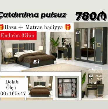 Sifarişlə yataq dəstləri: *Yataq otağı dəsti*. Sifarişlə hazırlanır *qiymət 650 azn* Rəng — 4