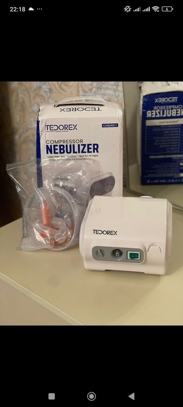 Yerimək üçün arabalar, çəliklər, əsalar, rollatorlar: Tedorex markalı bu kompressor(inqalasiya aparatı) nebulayzeri nəfəs