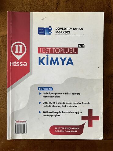 riyaziyyat test toplusu 2 ci hissə pdf: Kimya test toplusu II hissə 2018