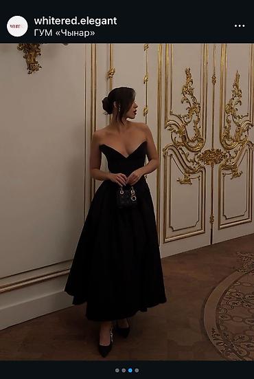 Вечерние платья: Вечернее платье, А-силуэт, Длинная модель, Полиэстер, Без рукавов, Корсет, M — 2