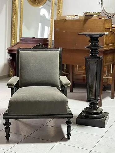 100cm: Stilski postament Napoleon III Dobro stanje 31x31 cm Visina 101 cm — 3