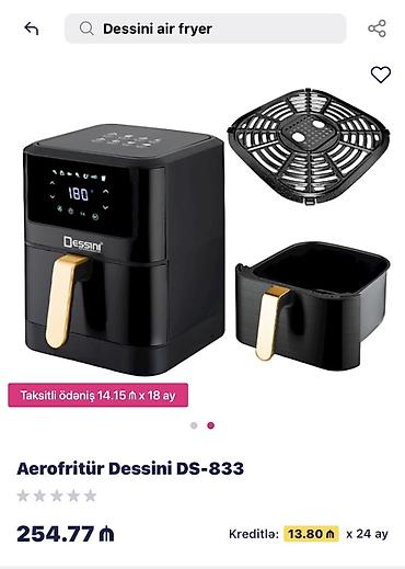 dessini blender: Fritoz Dessini, Yağsız l, Yeni — 2
