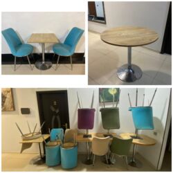 офисное кресло баку: Restoran kafe uçun masa və oturacaq desti cəmi 450₼ təcili satılır