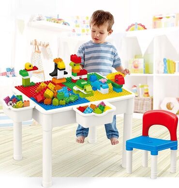 детская стулья: Многофункциональный игровой стол для конструктора из