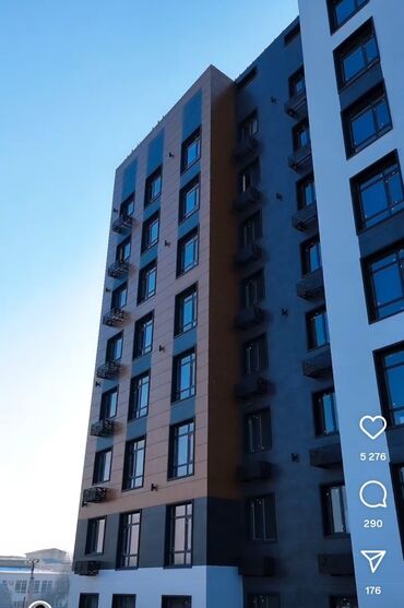 снять жилье в кыргызстане: 1 бөлмө, 41 кв. м, Элитка, 8 кабат, Евроремонт