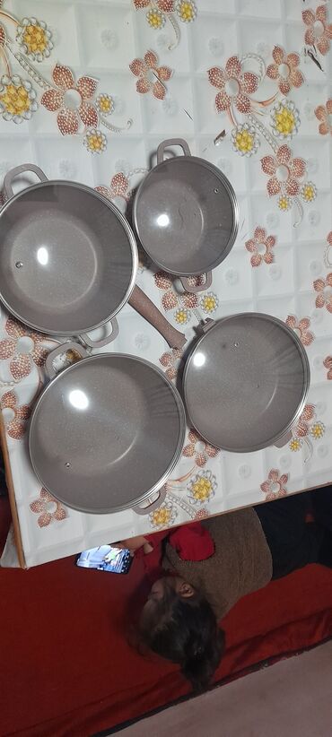 национальная посуда бишкек: Набор казанов 4в1 всего 3999сом 3 казан с крышкой 1 сковорода с