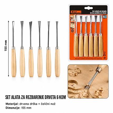 KMT Šestodelni set cvet dleto 9364666-A Opis: - Set od 6 dleto/alata