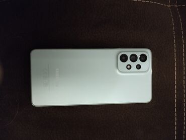 samsung telfonlari: Samsung Galaxy A73 5G, 256 GB, rəng - Göy, Sensor, Barmaq izi, İki sim kartlı