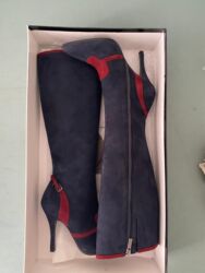 Çəkmələr: Çəkmə, Ölçü: 37, rəng - Göy, Yeni — 7