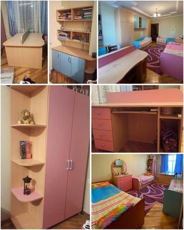 Otaq bitkiləri: 2 təknəfərlik çarpayı, Dolab, İşlənmiş