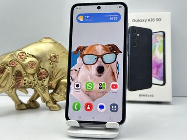 samsung a54 цена в бишкеке: Samsung Galaxy A35, Колдонулган, 256 ГБ, түсү - Көк, 2 SIM