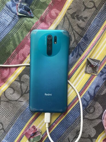 xs телефон: Redmi, Redmi 9, Колдонулган, 32 ГБ, түсү - Көгүлтүр, 2 SIM