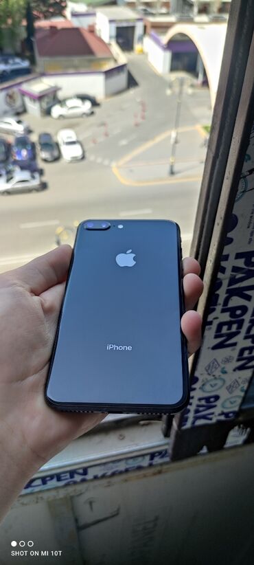 чехол iphone 8: IPhone 8 Plus, 64 ГБ, Черный, Отпечаток пальца