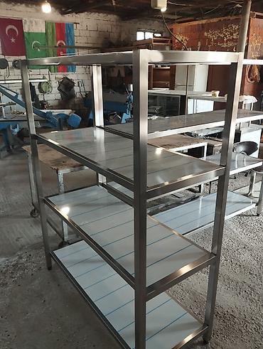 zeytun yağı: Paslanmayan poladdan (inox) hazırlanmış çoxsəviyyəli rəf sistemi - — 6