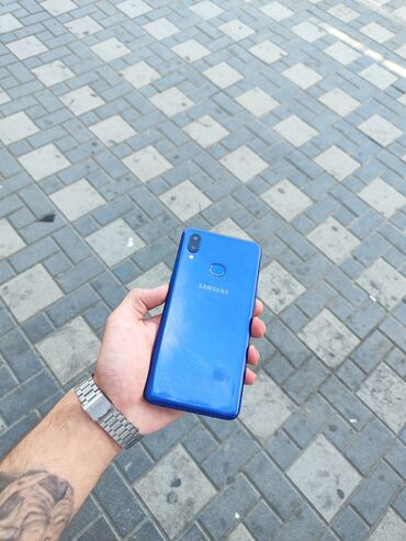 samsung e1182: Samsung A10s, 32 ГБ, цвет - Синий, Кнопочный, Отпечаток пальца