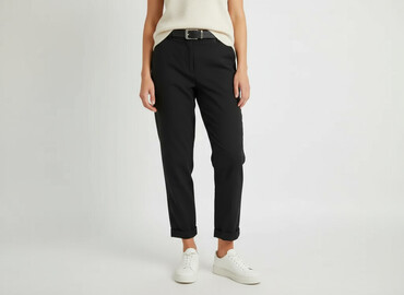 Women's Pants: Sinsay, Spodnie materiałowe damskie, rozmiar L