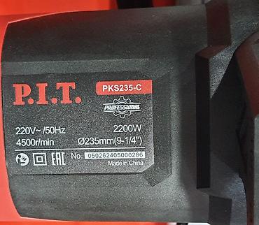 taxta mişarı: P.I.T. PKS235-C peşəkar dairəvi mişar - Güc: 2200 W - Şəbəkə: 220 V — 2