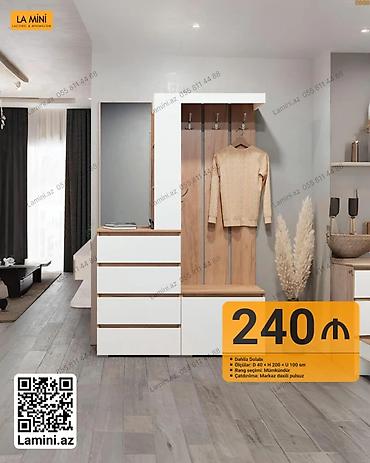 Ev və bağ: LA MINI dəhliz mebeli dəsti - Tərkibi: asılqanlı panel — 1