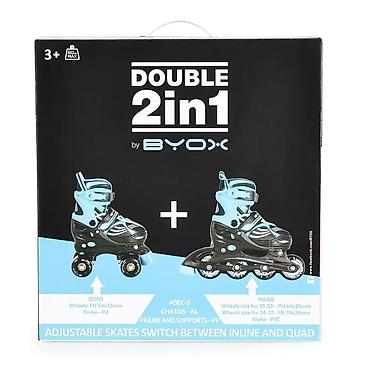 rio roller skates: BYOX Roleri Double 2u1 30–33 – Turquoise (Šifra: CAN8149-70) Dva — 9