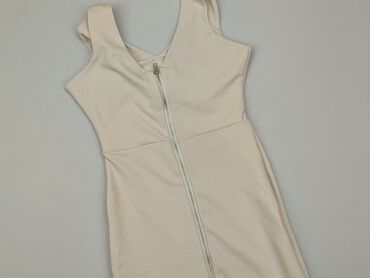 różowa satynowa sukienki: Dress, S (EU 36), condition - Good