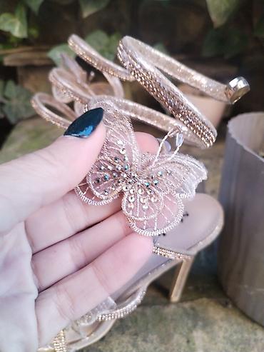 Sandale: Sandale br. 37, jednom nošene. - Brend: Stephan Paris - Elegantne — 6